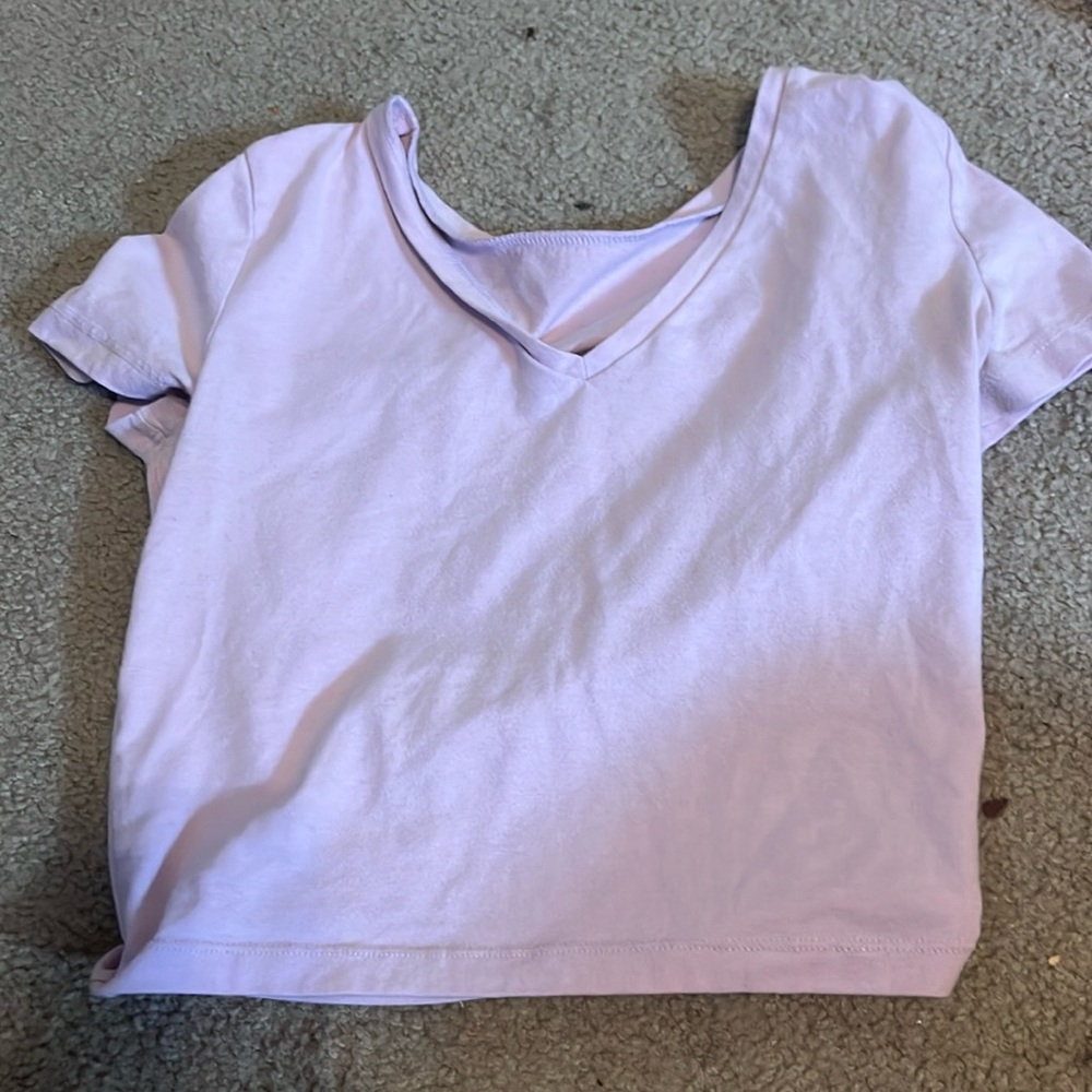 Purple crop top